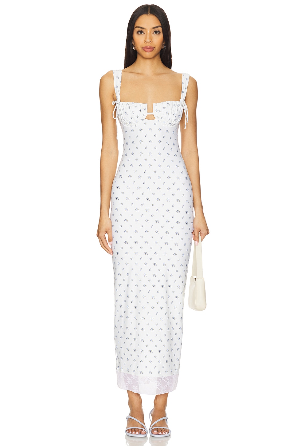 Petal Long Slip Dress