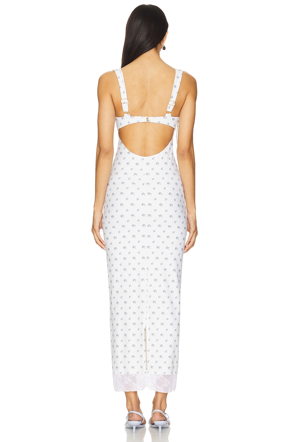 Petal Long Slip Dress - Thumbnail 3