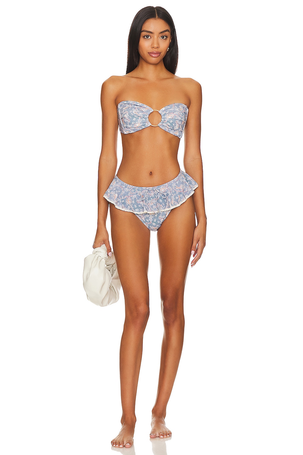 Montce Swim Tori Ties Bikini Top in Cupid