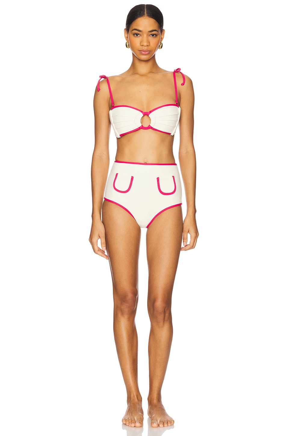 Montce Swim Tori Ties Bandeau Bikini Top thumbnail