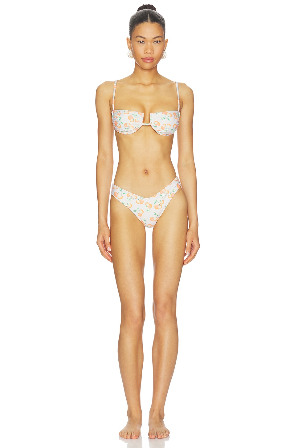 Montce X Elsa Hosk Lulu Bikini Bottom in Cherry Sherbet | REVOLVE