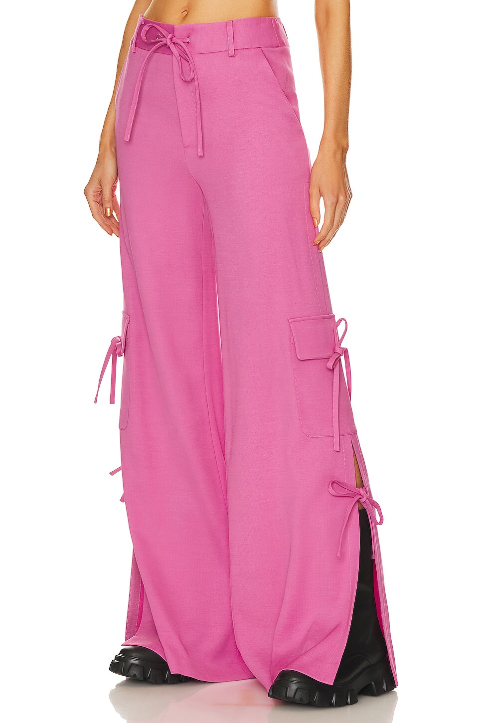 Monse Side Slit Cargo Pants With Chain thumbnail