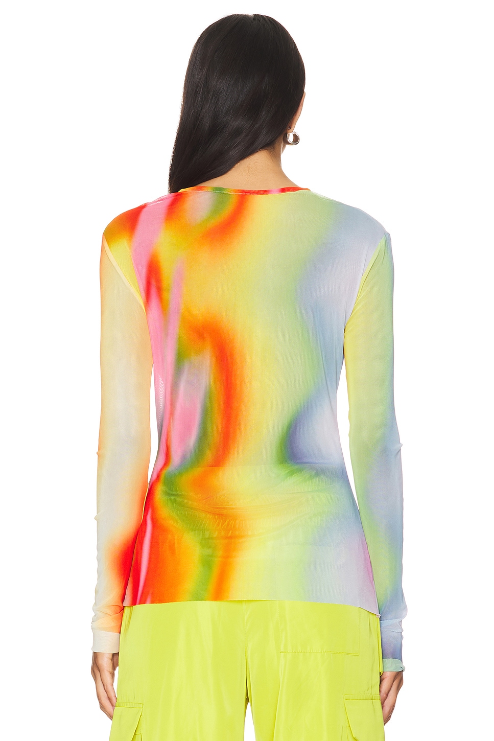 Rainbow Heatwave Mesh Top - Thumbnail 3