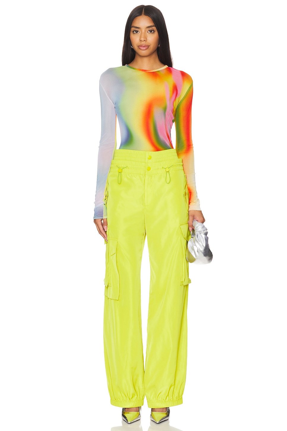 Rainbow Heatwave Mesh Top - Thumbnail 4
