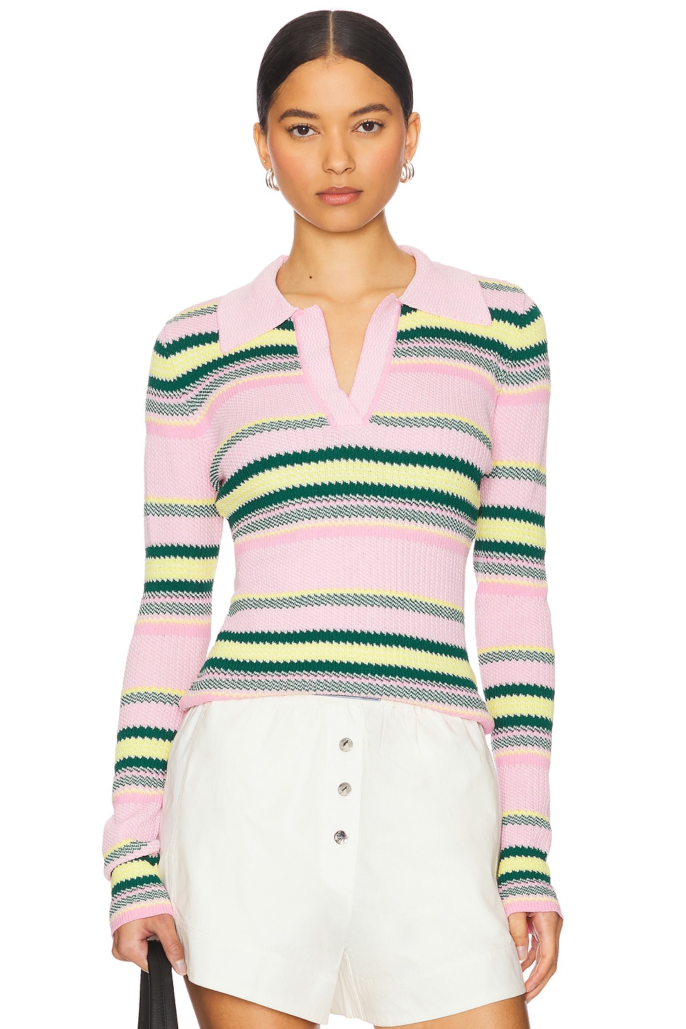Monse Striped Top in Pink Stripe REVOLVE