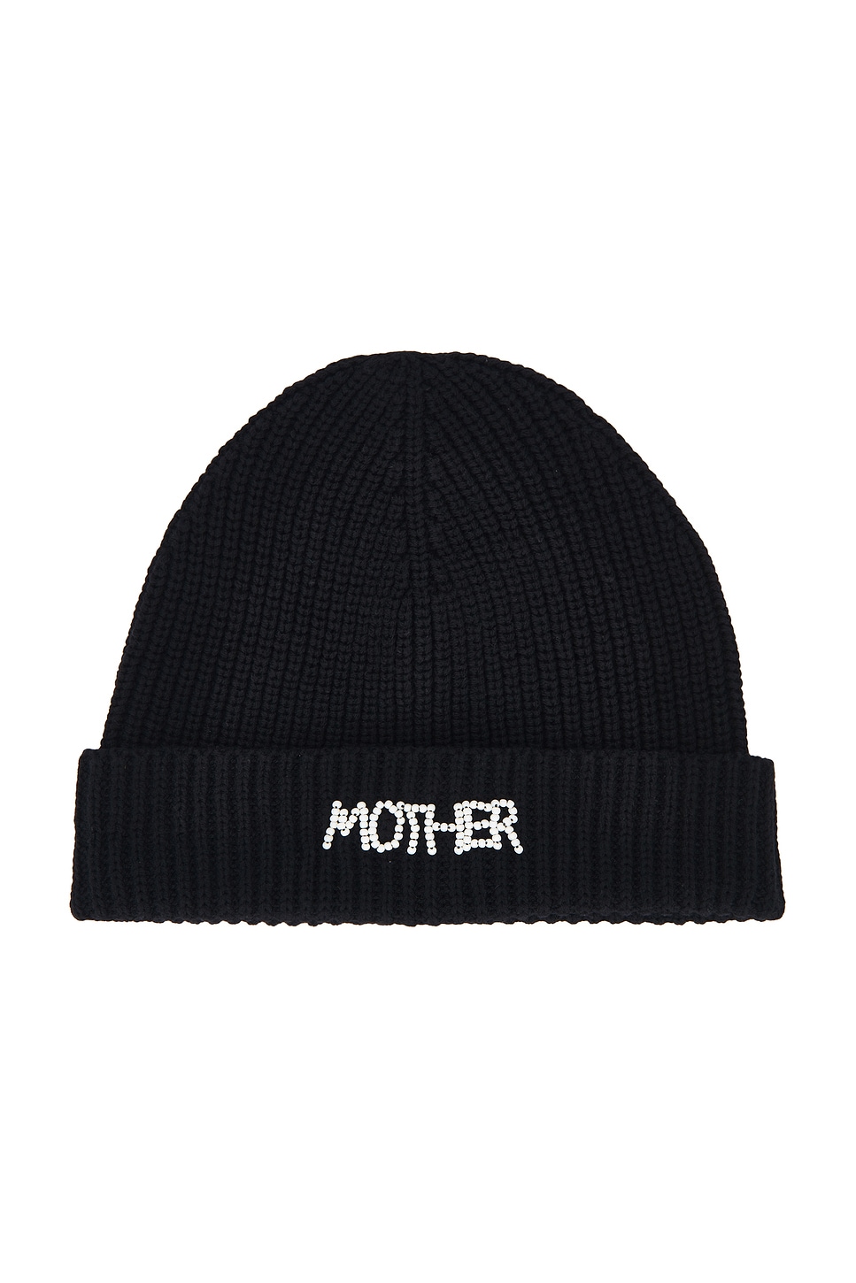 帽子 oMA LOGO FOLDED BEANIE BLACK CREAM LOGO BEANIE (BLACK/CREAM) | Oma Studios