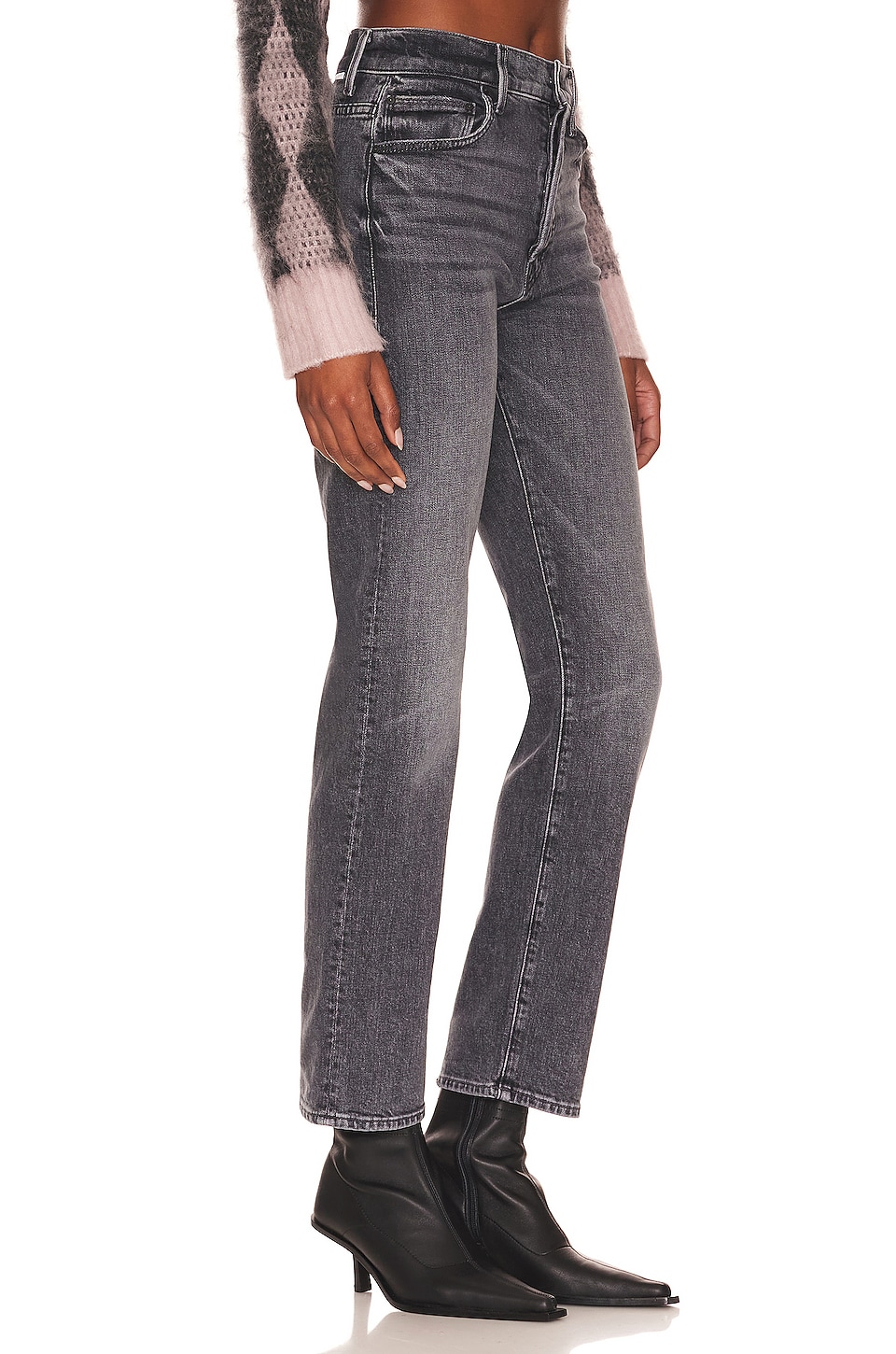 MOTHER High Waisted Hiker Hover in Midnights with Molly