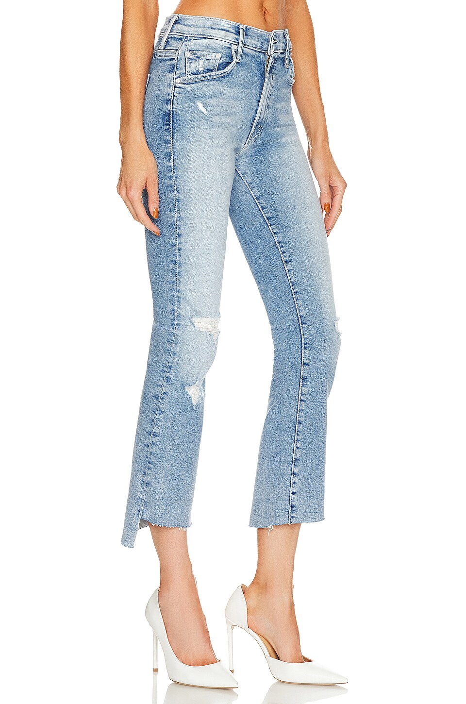 MOTHER Insider Crop Step Fray in Love In A Boat