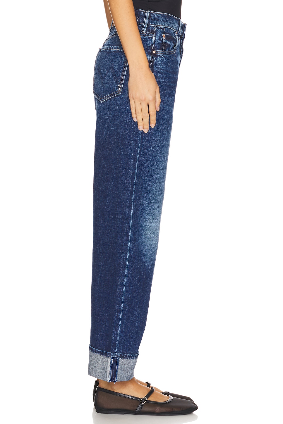 MOTHER Petite Lil' Spitfire Nerdy Cuff Jeans thumbnail