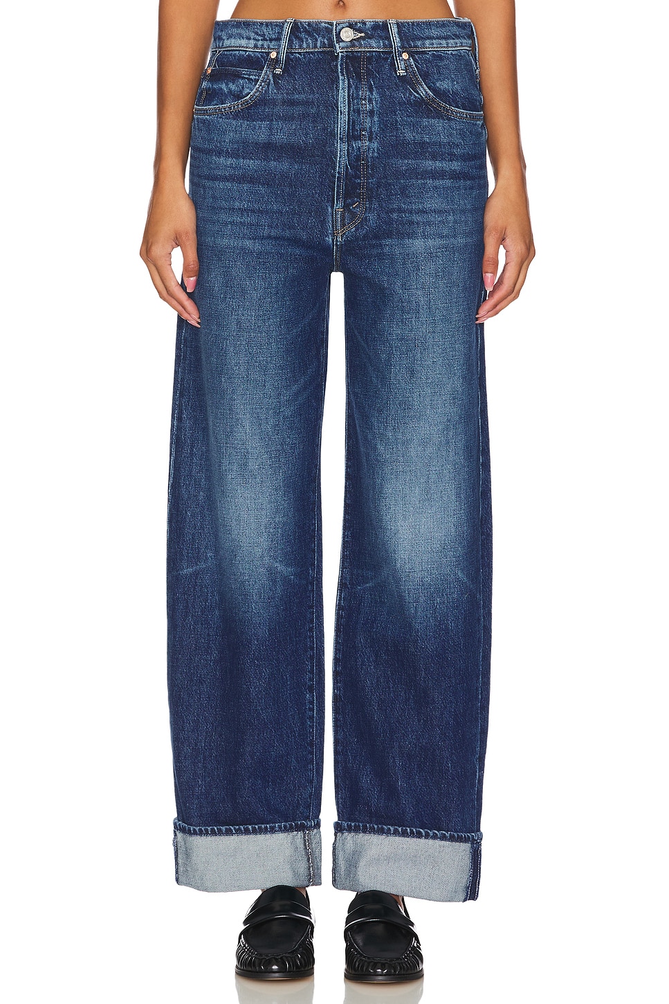 MOTHER The Spitfire Nerdy Cuff Jeans