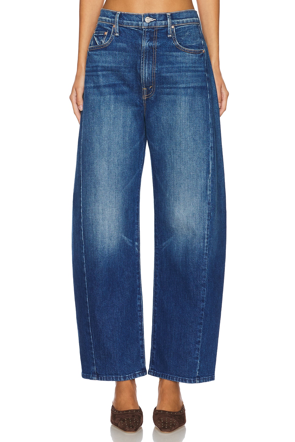 The Petite Full-Pipe Flood Jeans - Thumbnail 1