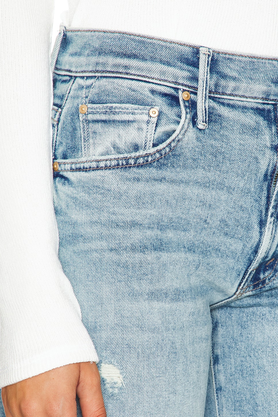 The Mid Rise Maven Sneak Jeans