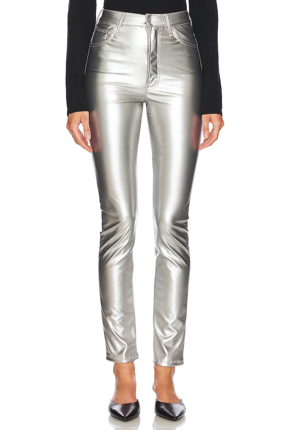 High Waisted Rail Skimp Jeans - Thumbnail 1