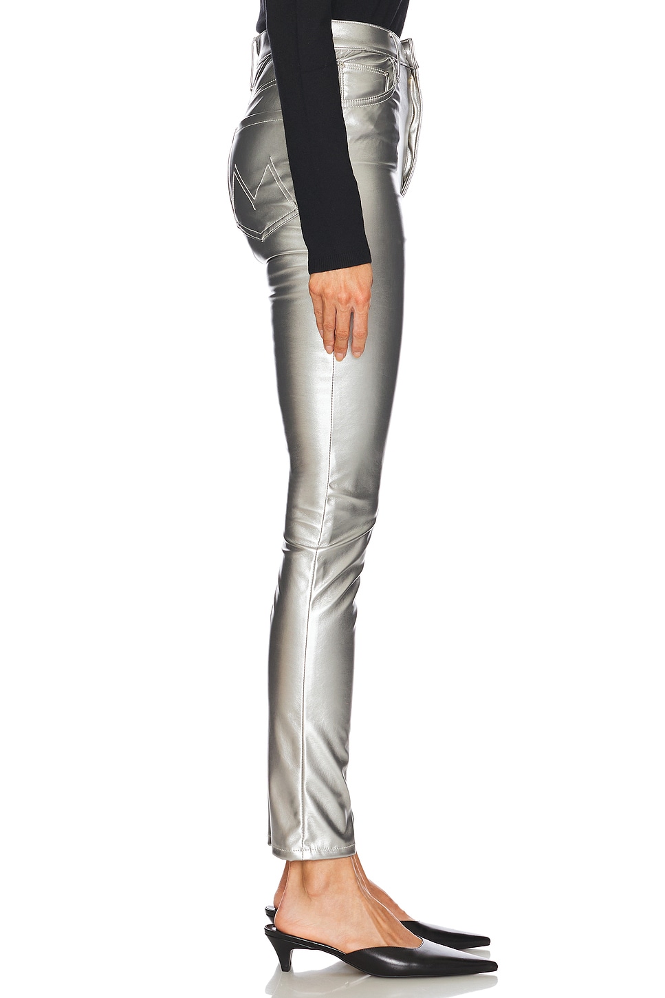 High Waisted Rail Skimp Jeans - Thumbnail 3