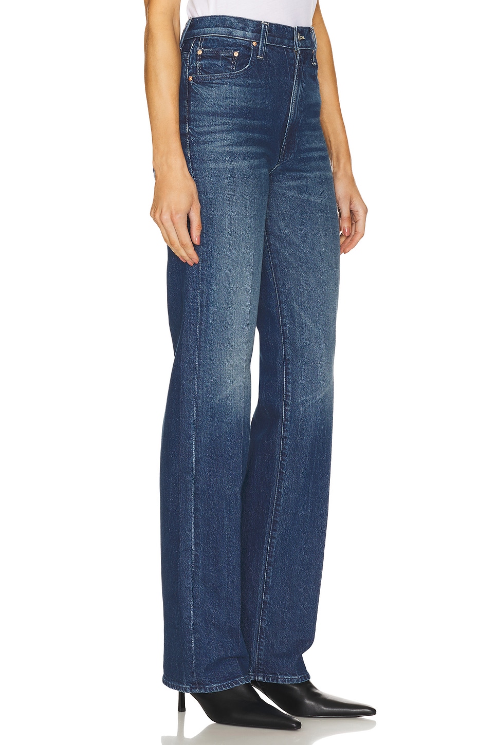 MOTHER - The Rambler Zip Heel Jeans | Plush