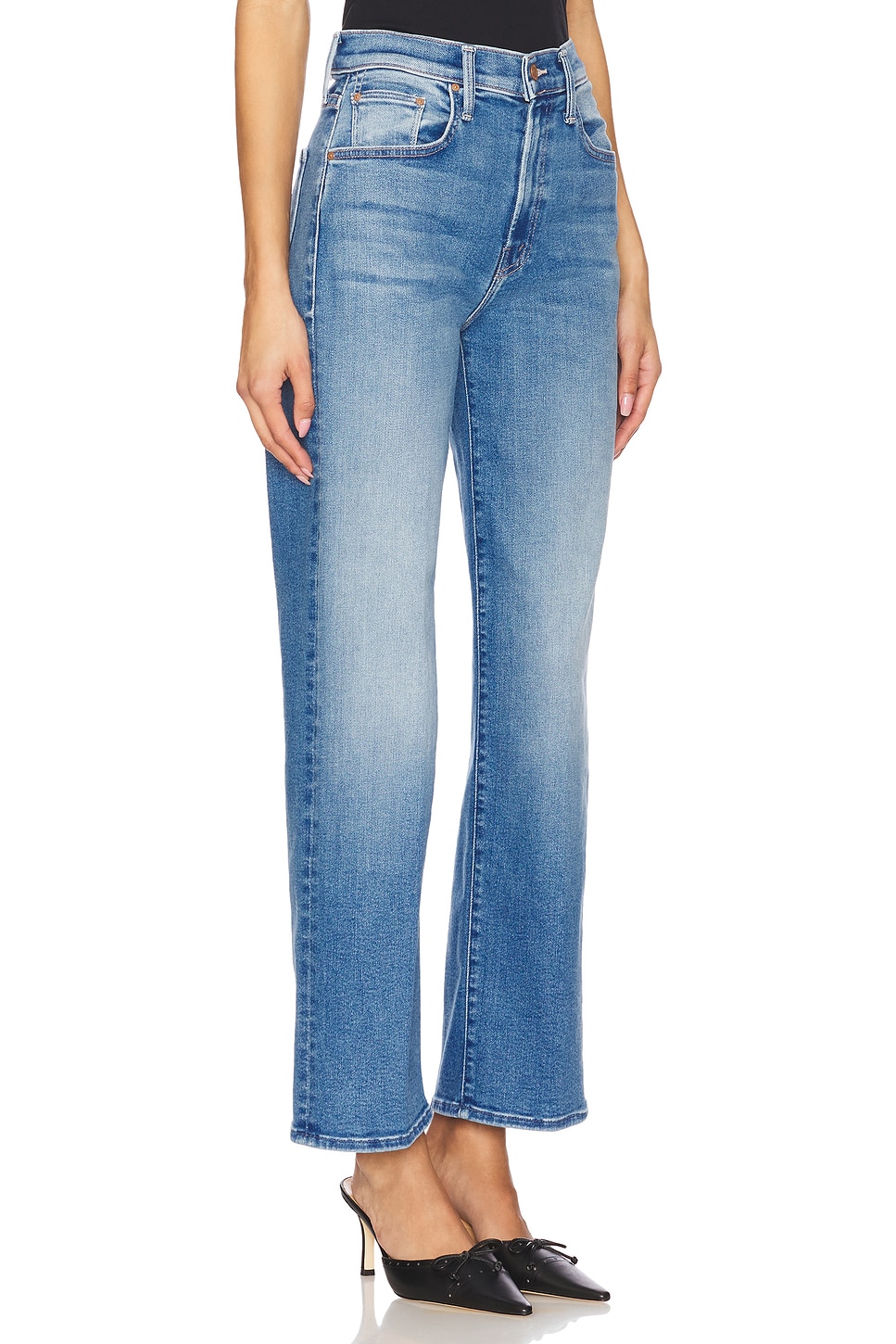 MOTHER The Rambler Zip Flood Jeans thumbnail