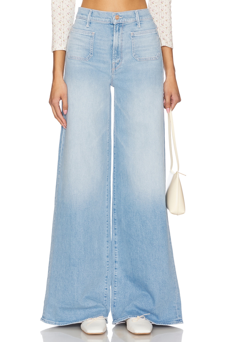 MOTHER The Patch Pocket Undercover Sneak Jeans in Friendly