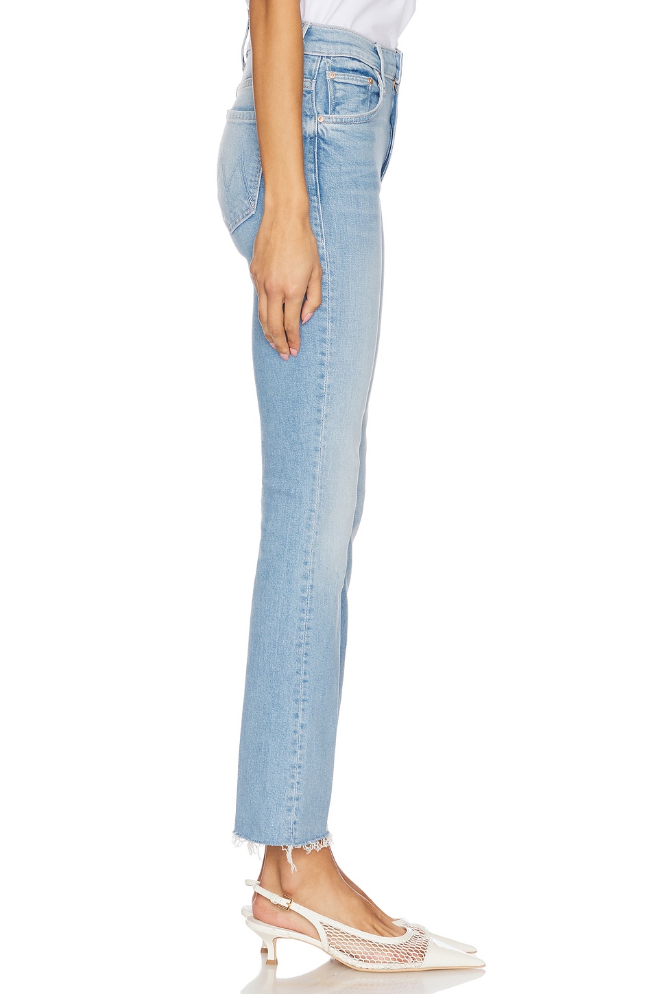 MOTHER The Insider Ankle Fray Jeans thumbnail