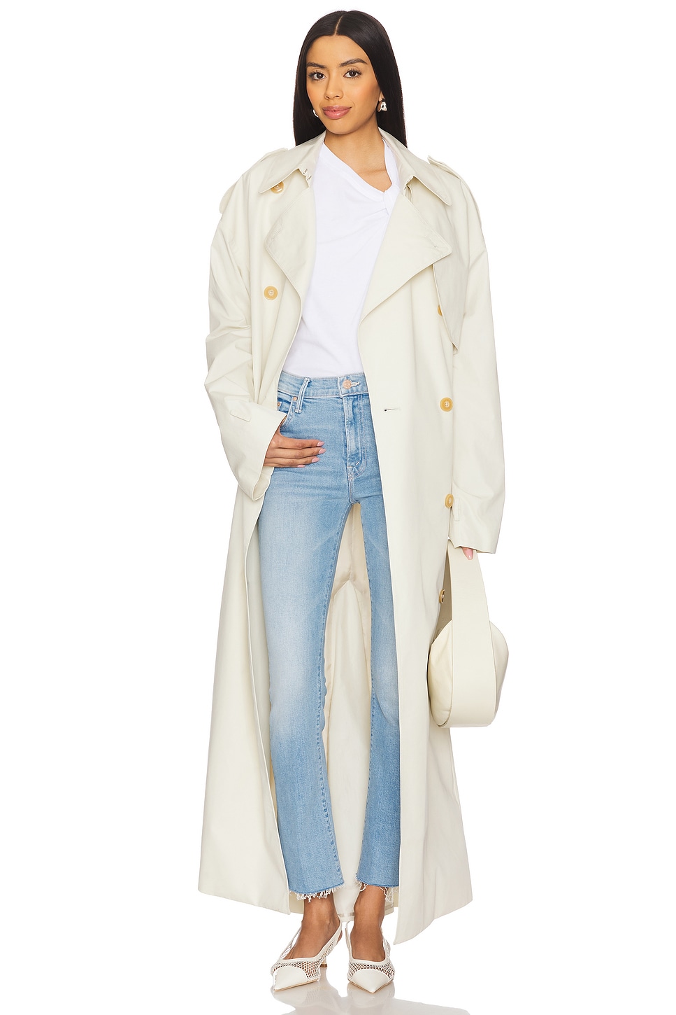 MOTHER The Insider Ankle Fray Jeans thumbnail