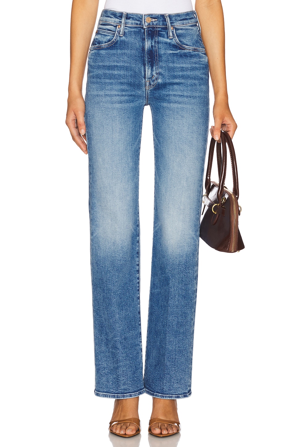 ボトムスその他 Mother Washed blue jeans The Kick It MOTHER The Kick It Jeans | Blue | FARFETCH