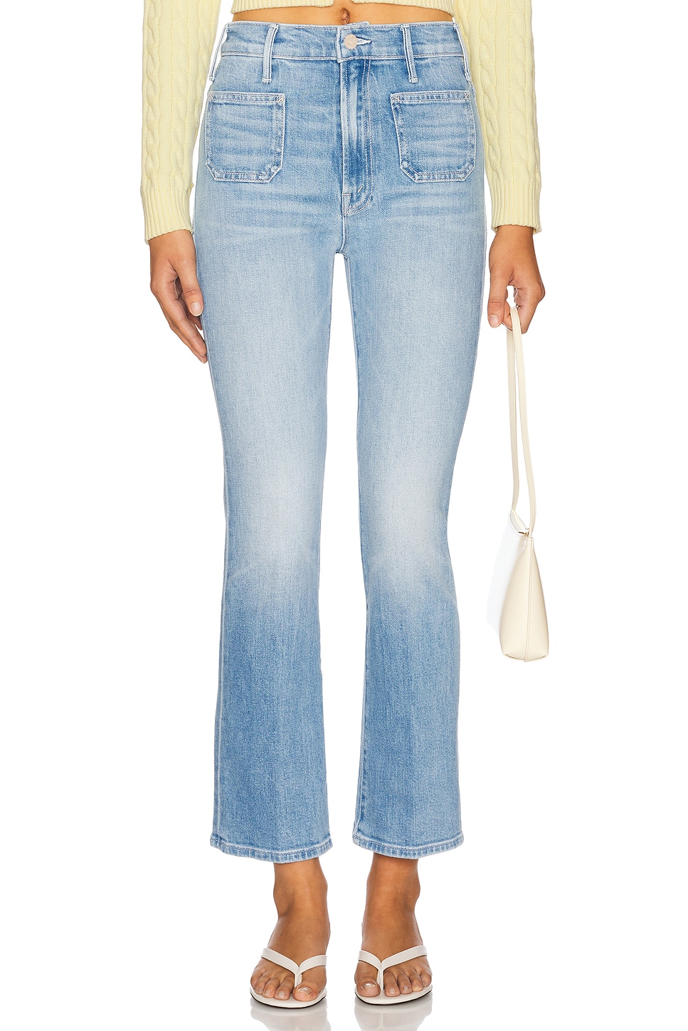 MOTHER The Hustler Patch Pocket Ankle Jeans