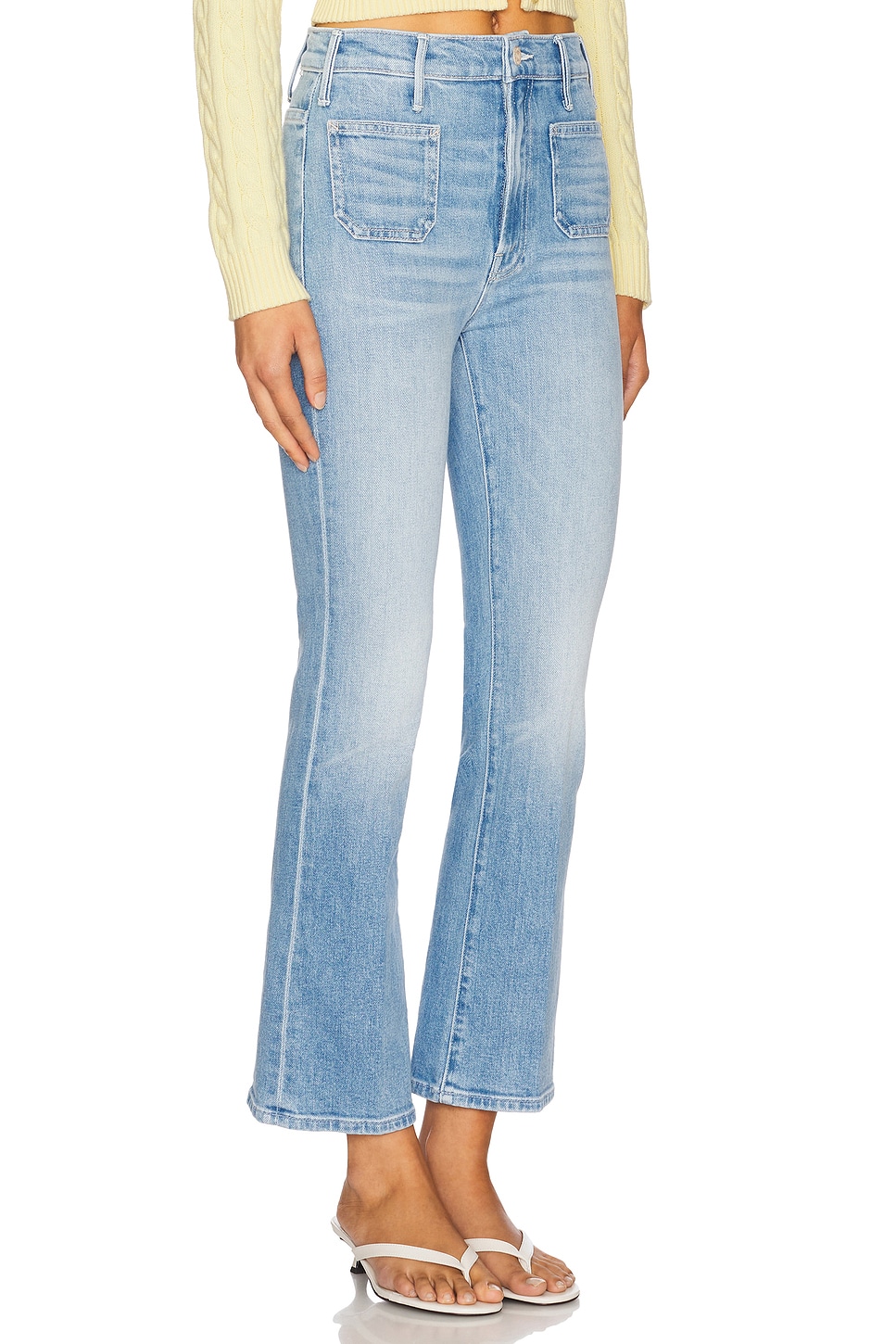 MOTHER The Hustler Patch Pocket Ankle Jeans thumbnail