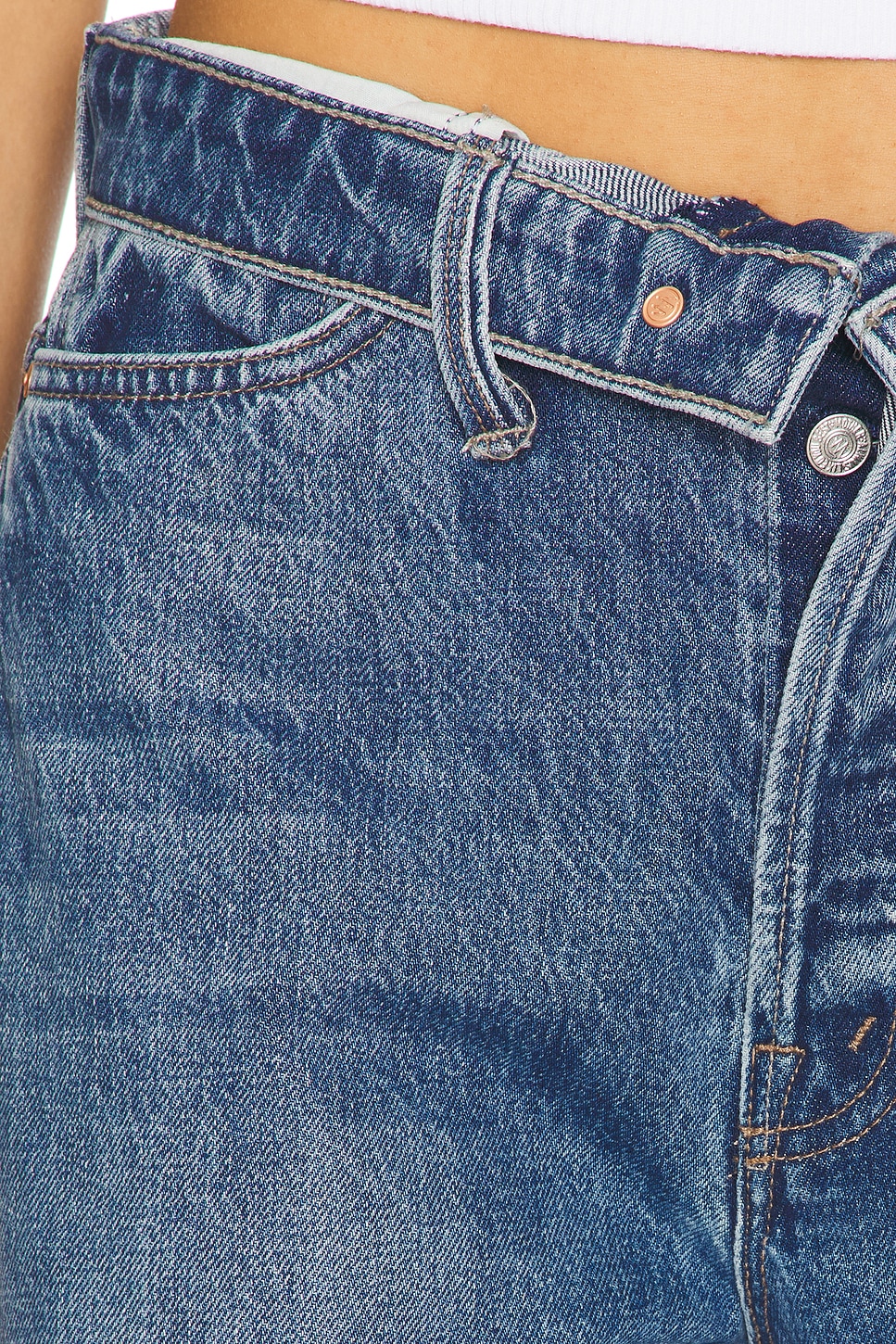 The Fold Over Dodger Ankle Jeans