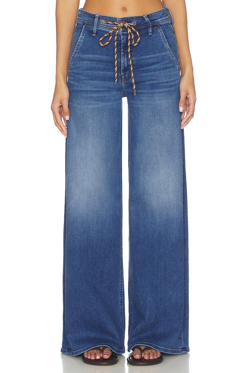 MOTHER The Drawn Undercover Prep Sneak Jeans in Fuzzy Wuzzy Was A