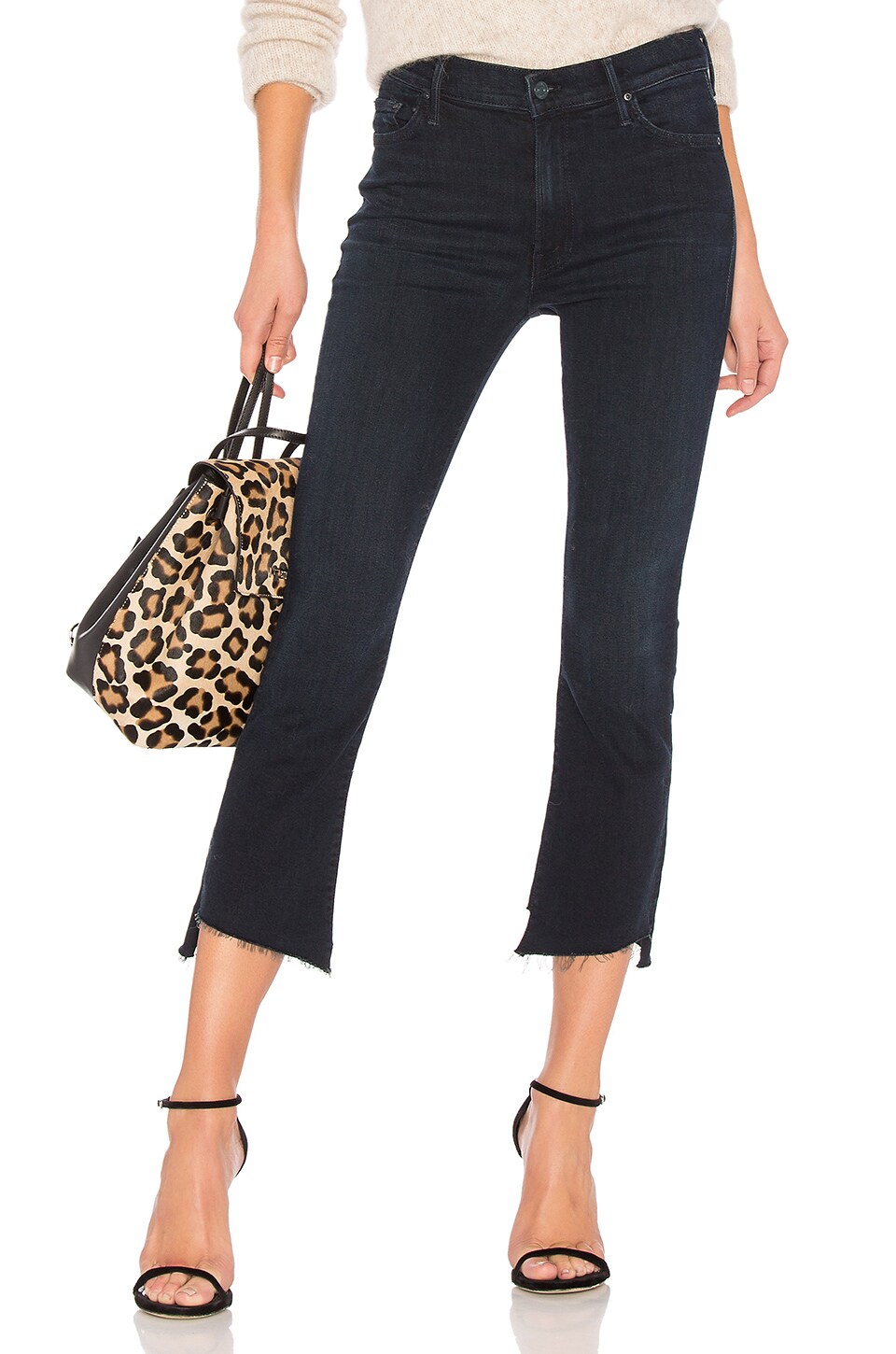 MOTHER Insider Crop Two Step Fray in 