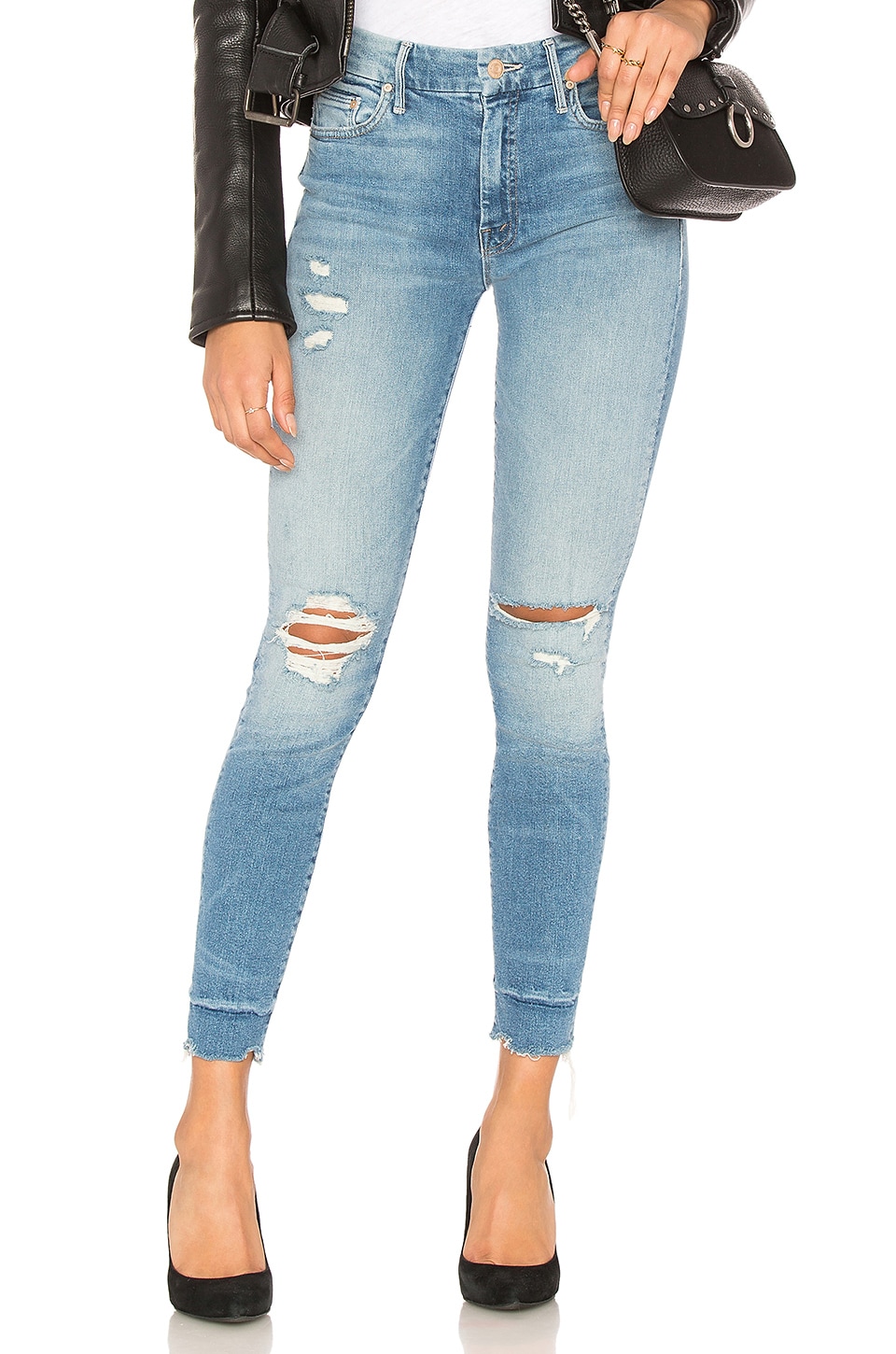 MOTHER High Waisted Looker Ankle Chew 