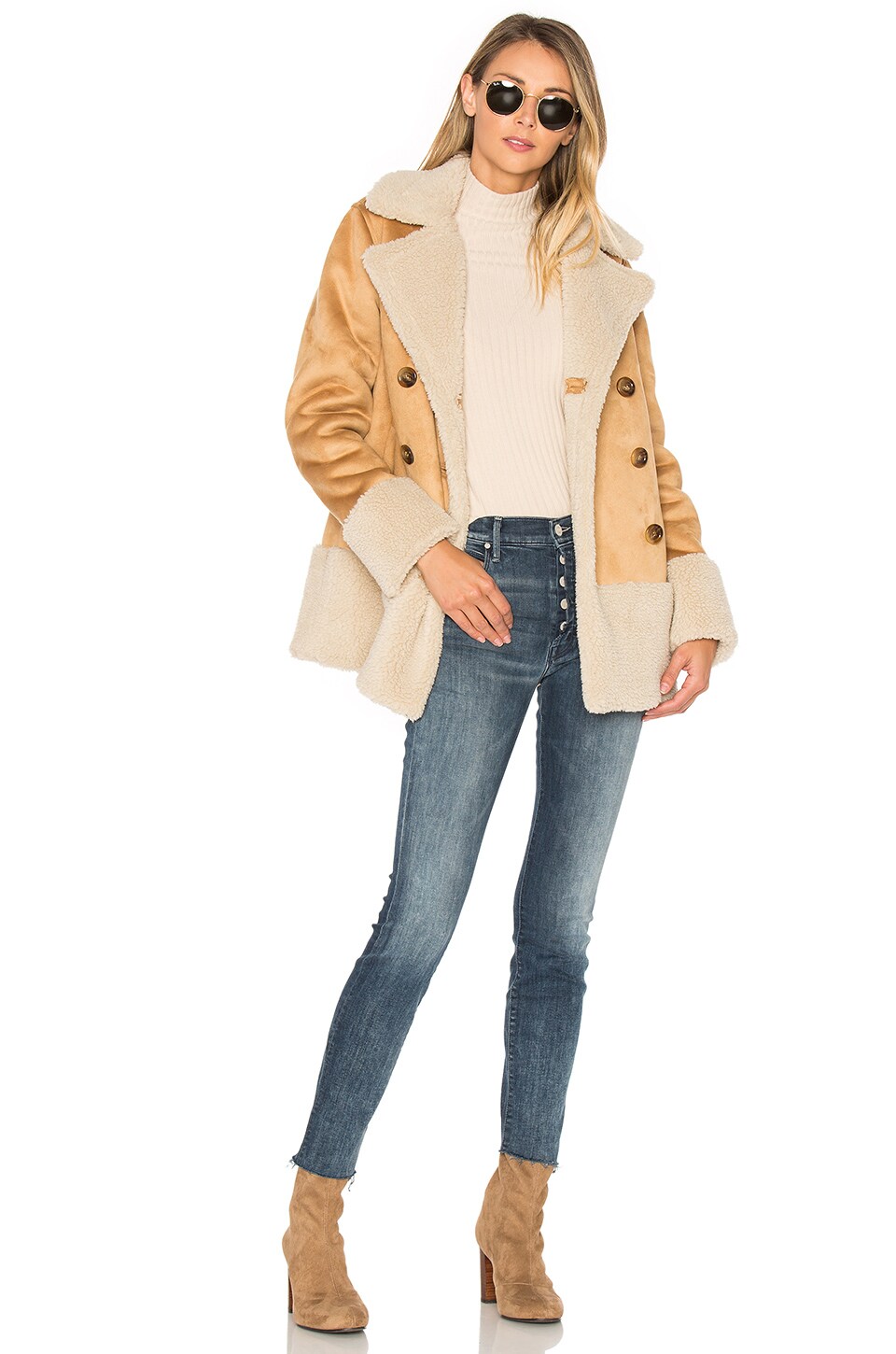 mother denim shearling jacket