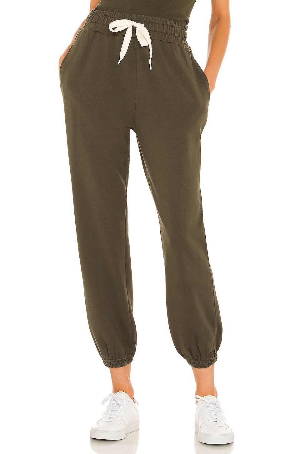 MOTHER The Knock Out Ankle Jogger Bronze Green