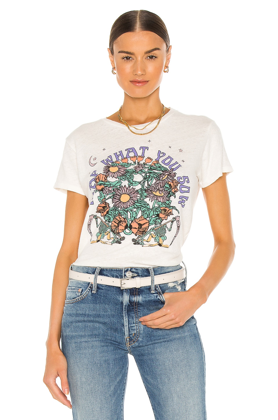 MOTHER The Sinful Tee in White | REVOLVE