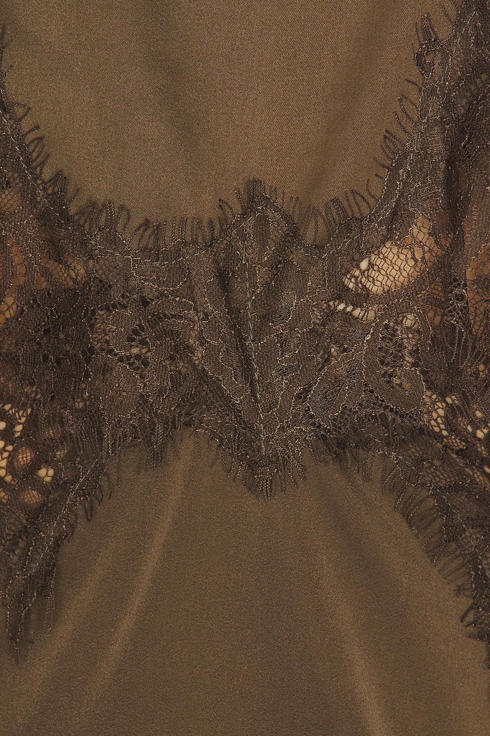 MORE TO COME Gabriella Cutout Mini Dress In Dark Olive, photo 3 of 5