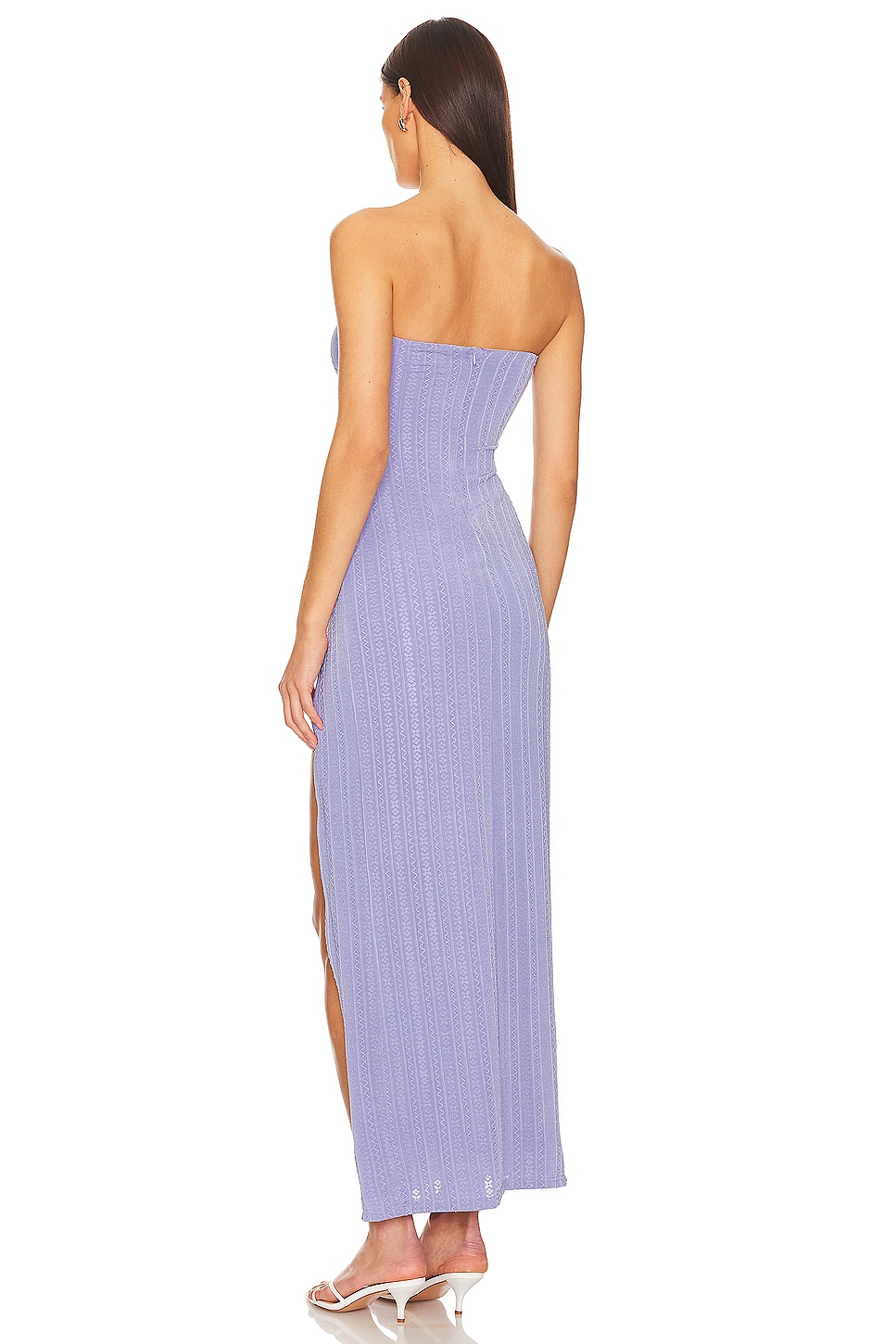 lilac strapless maxi dress Eden Strapless Maxi Dress