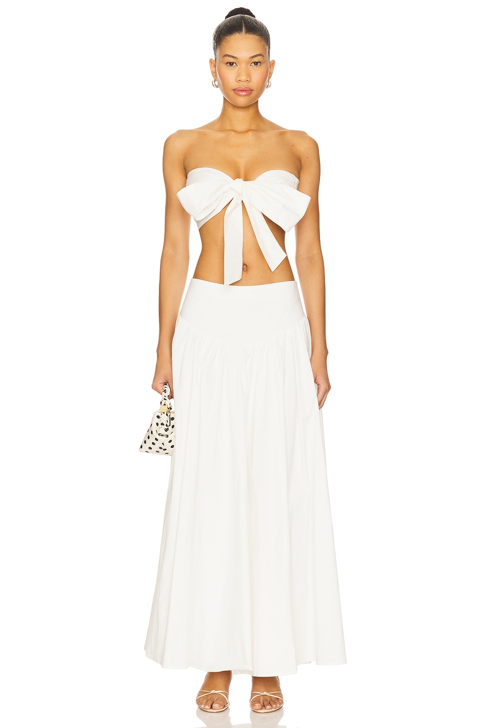Helena Skirt Set in White View 1 of 3