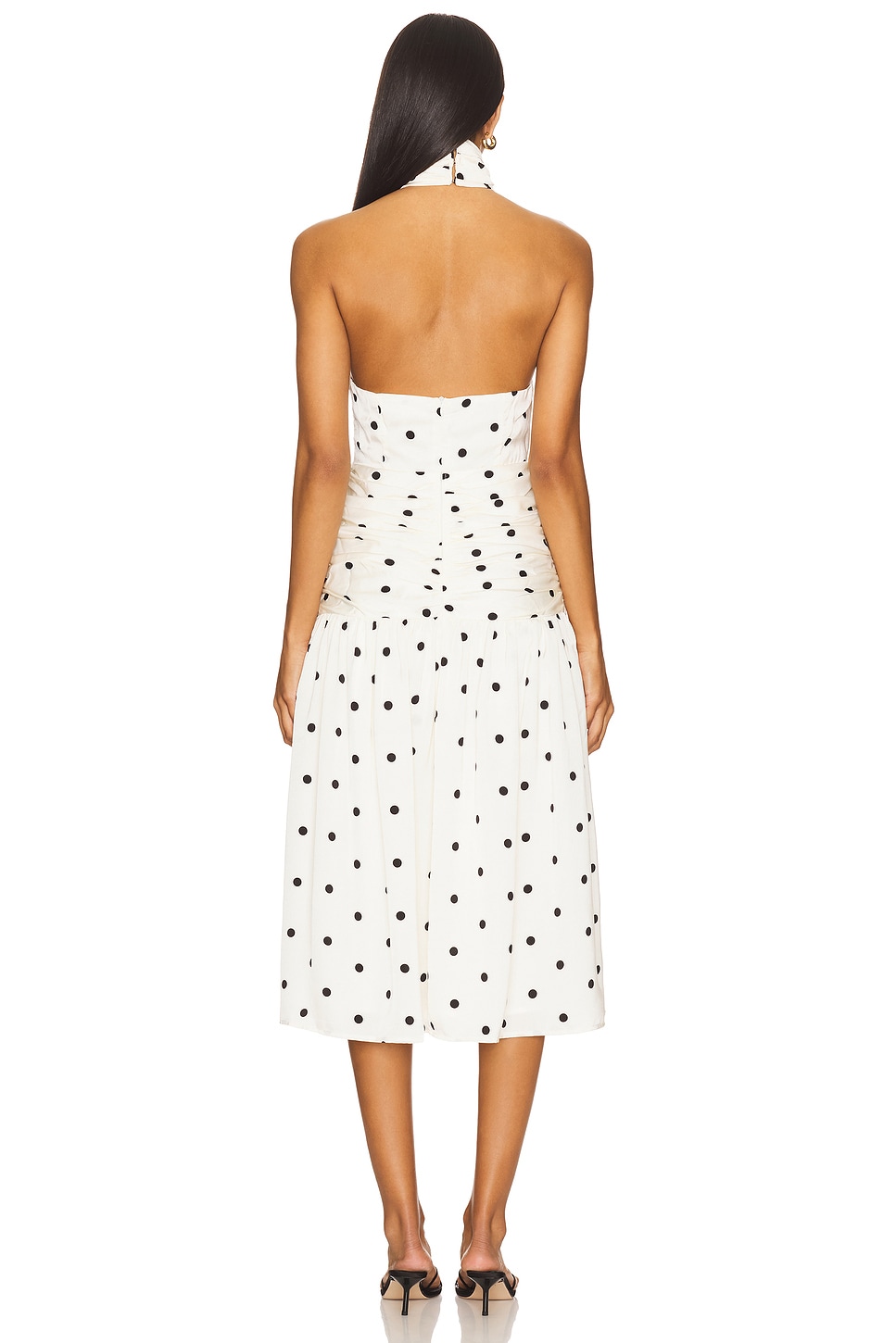 x Yhasmina Ferrara Carmina Halter Midi Dress