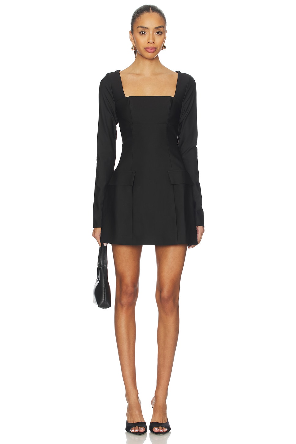 MORE TO COME Fenna Mini Dress in Black | REVOLVE