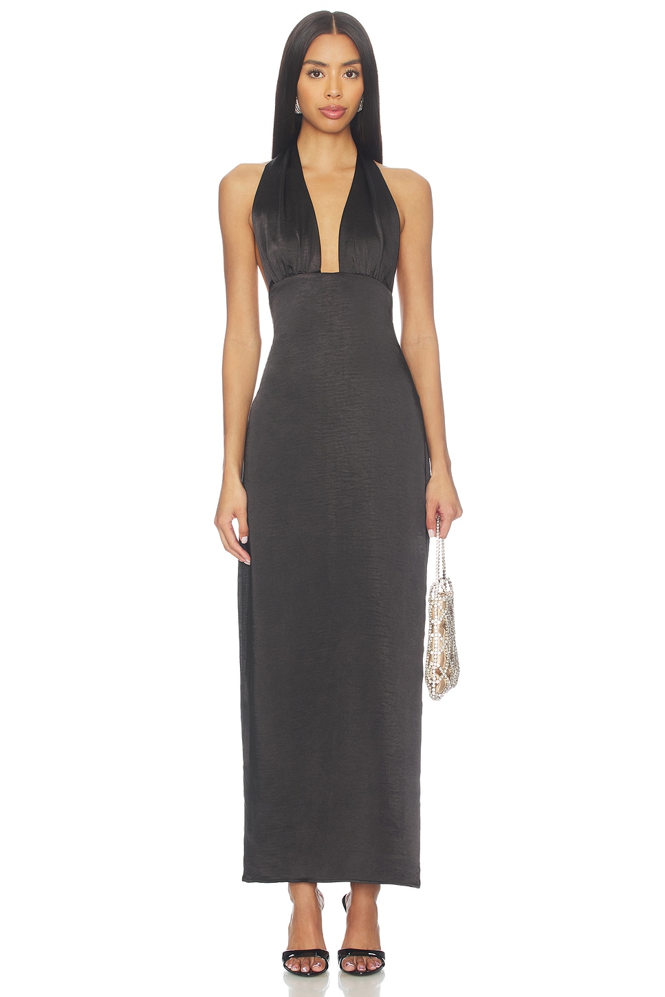 Christine Maxi Dress in Black View 1 of 3