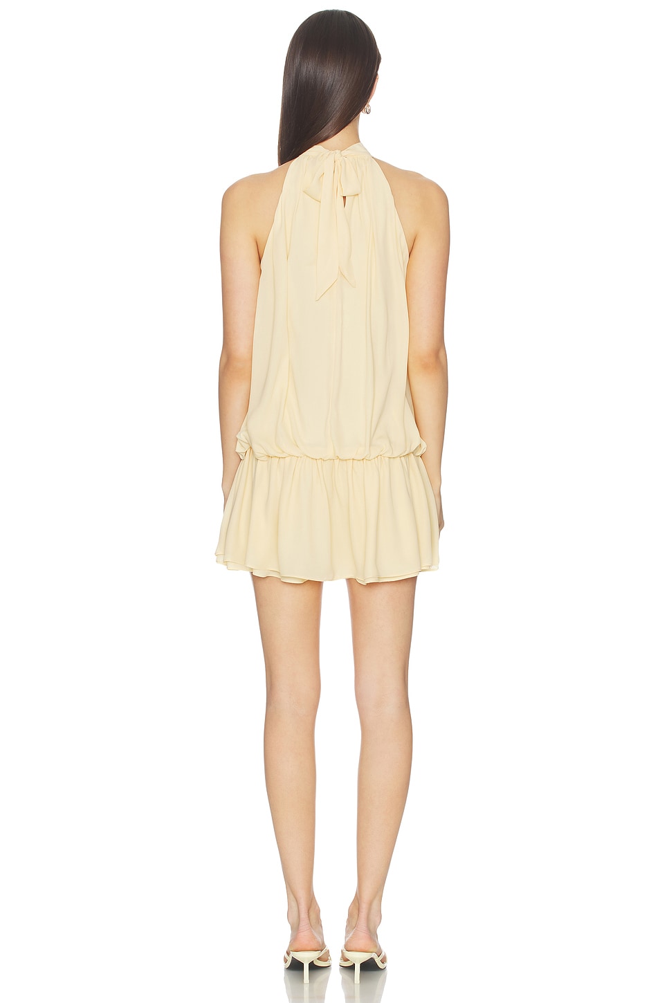 long sleeve mini backless dress Winter Long Sleeve Backless Mini Dress
