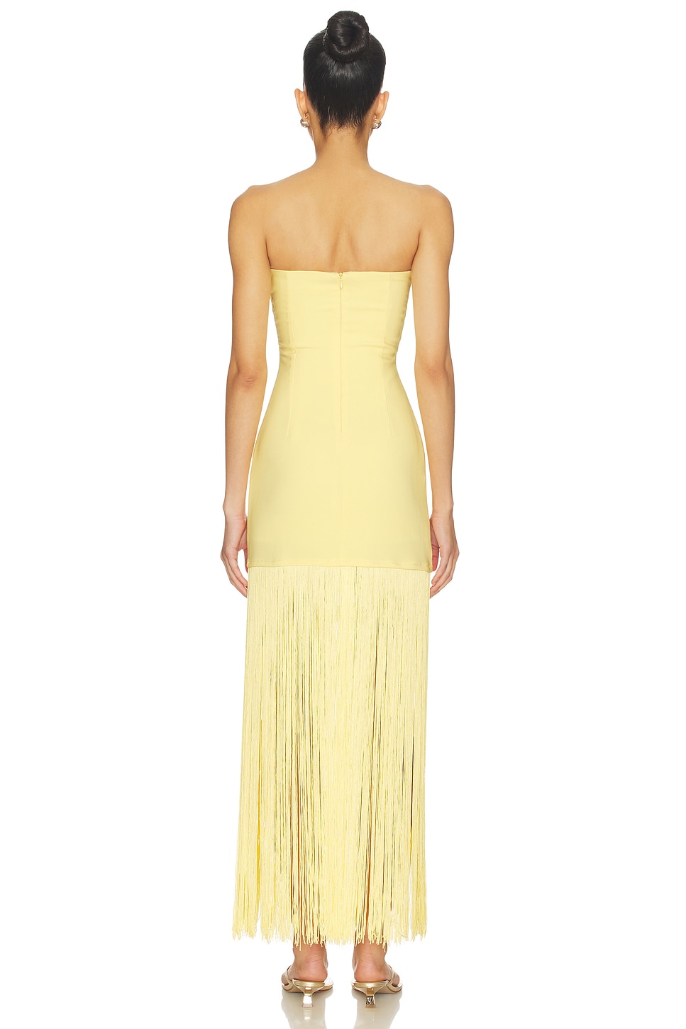 MORE TO COME Marissa Fringe Dress in Yellow | REVOLVE