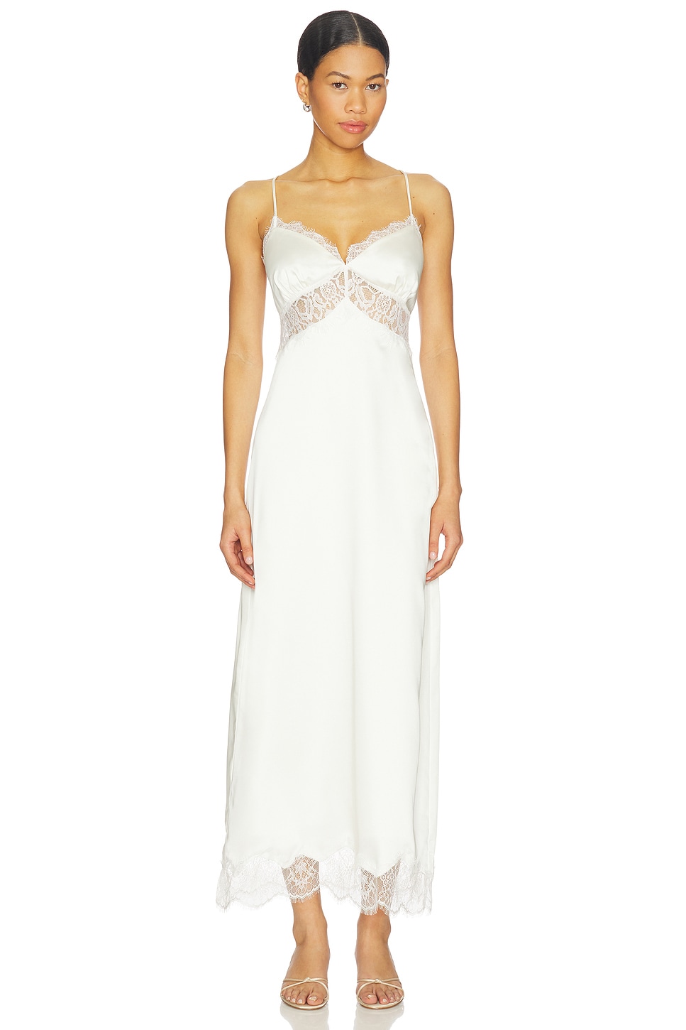 Draya Maxi Dress in Ivory View 1 of 3