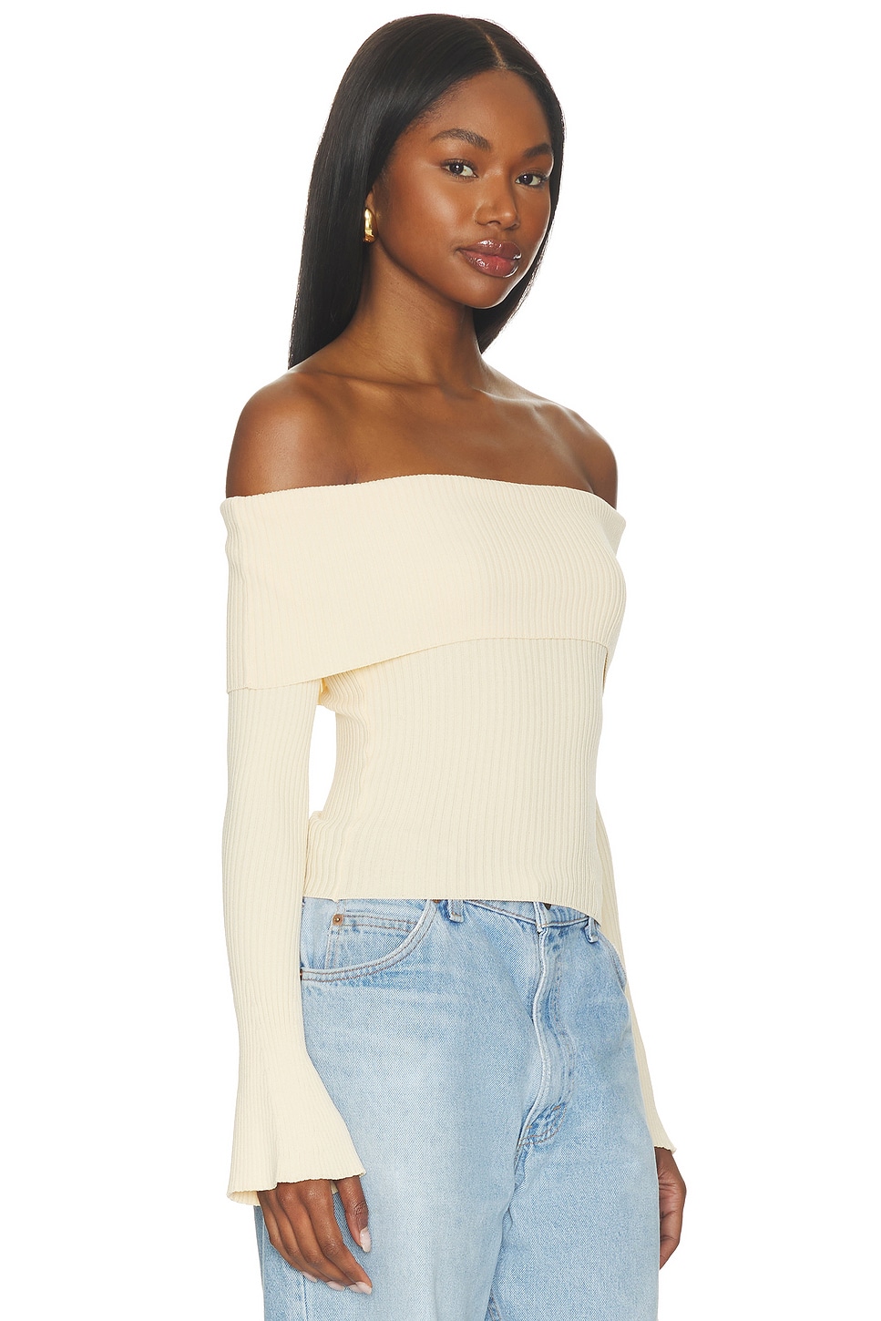 Candace Off Shoulder Sweater - thumbnail 2