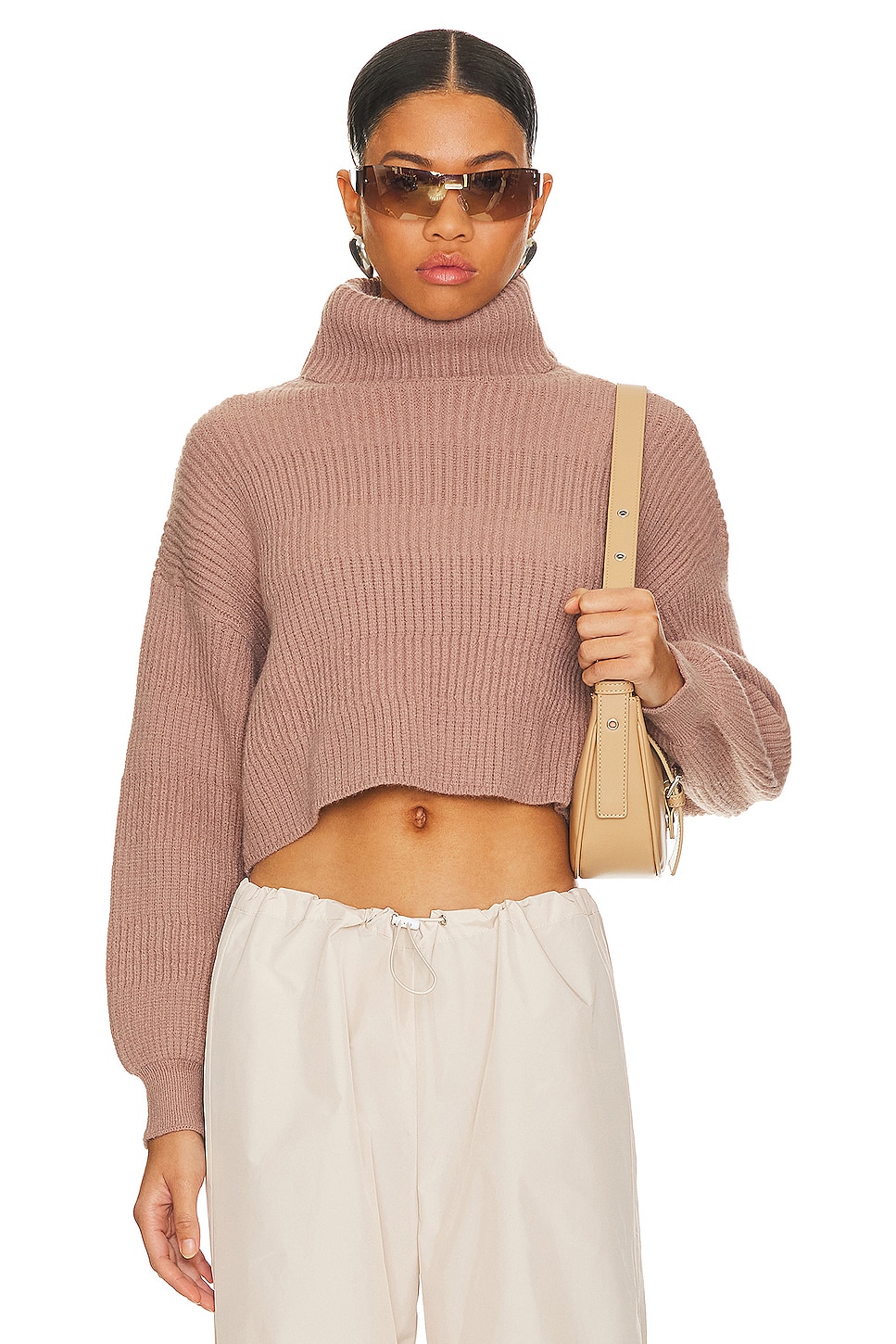 Taupe clearance turtleneck top