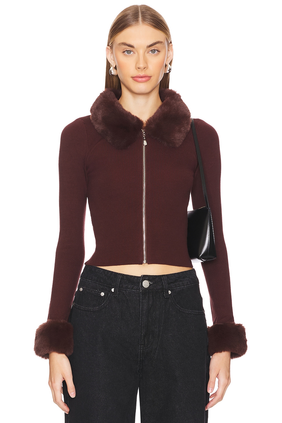 Natalie Knit Zip Cardigan