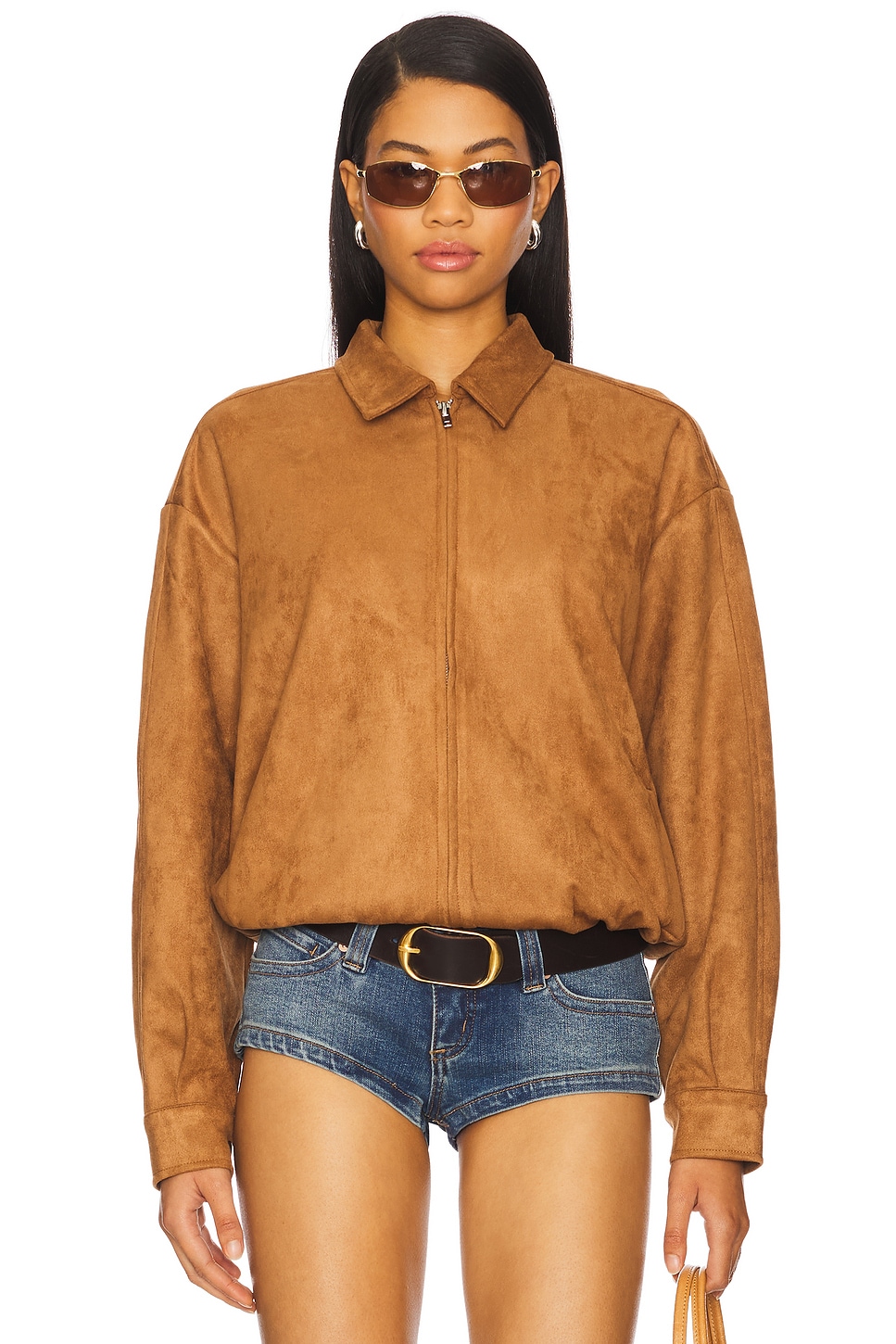 Bella Faux Suede Fringe Jacket