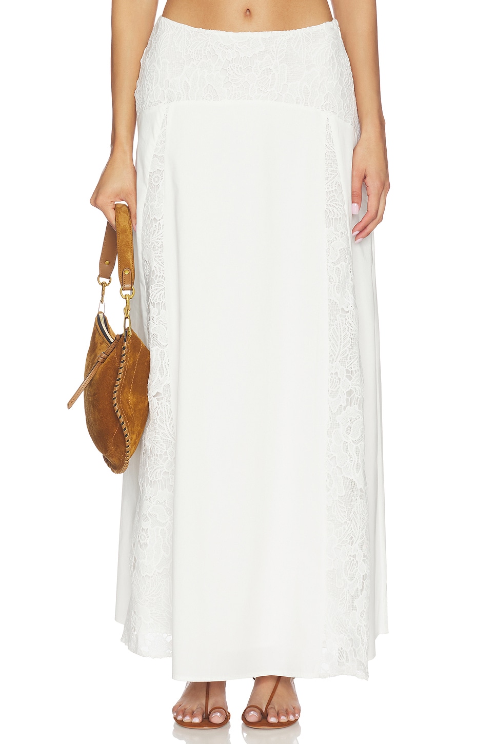 Loriela Maxi Skirt in White View 1 of 6