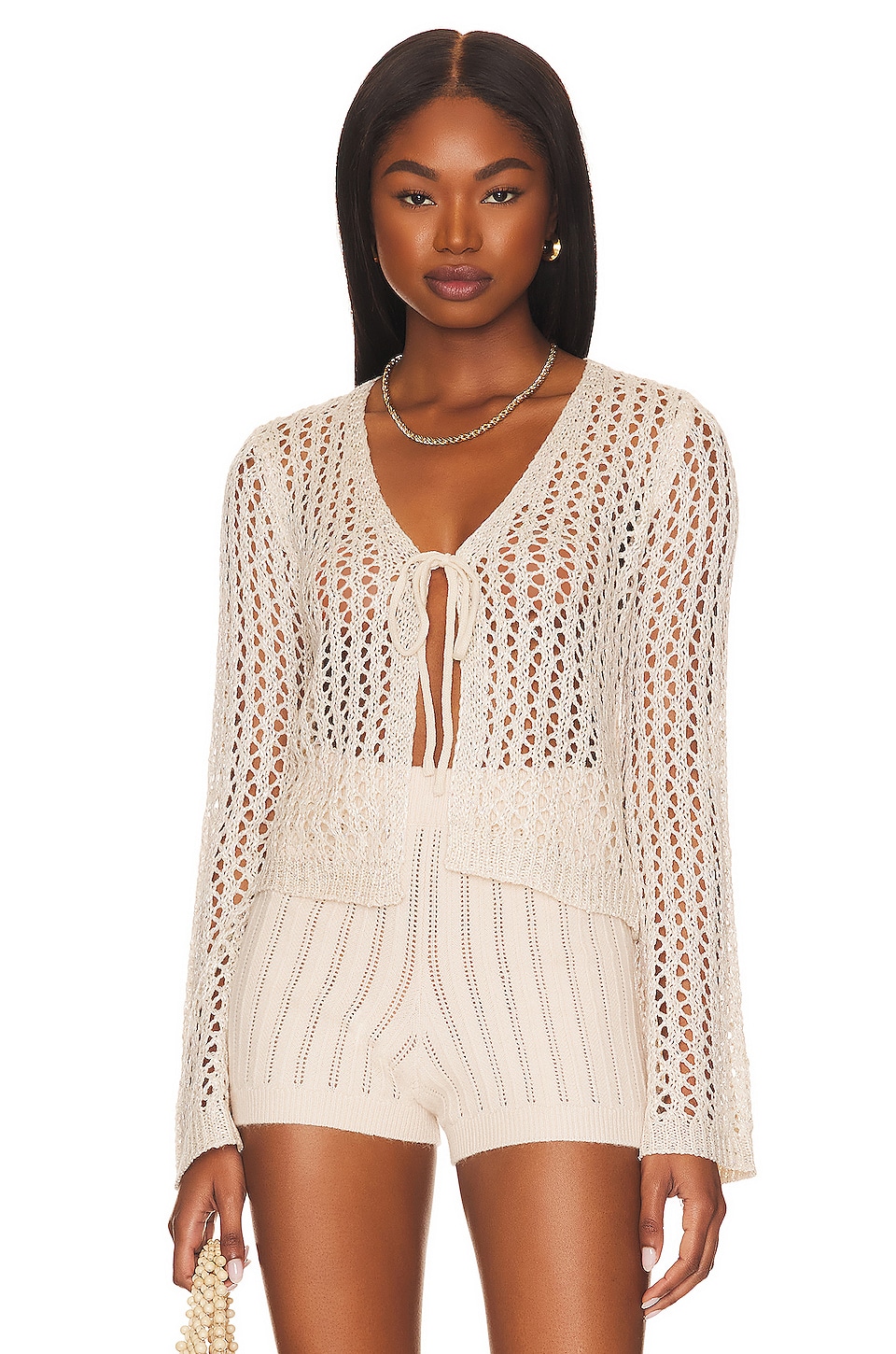 Navea Tie Front Top