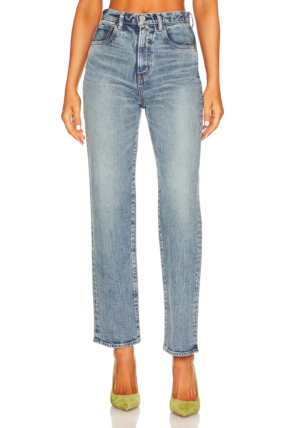 Moussy Vintage Woodhaven Wide Straight in Blue | REVOLVE