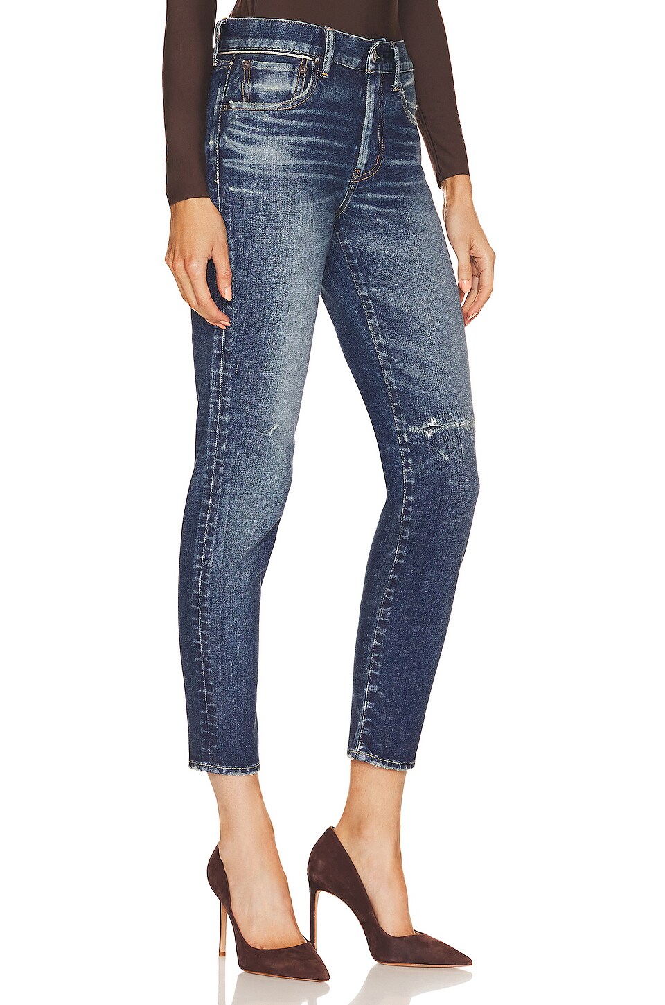 Moussy Vintage Edgerton Skinny in Dark Blue